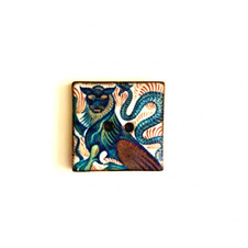 Griffin Square Ceramic Button Griffin Square Ceramic Button