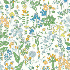 Liberty Fabrics: Field Flowers C Organic Tana Lawn®(Blue Honeysuckle) Liberty Fabrics: Field Flowers C Organic Tana Lawn®(Blue Honeysuckle)