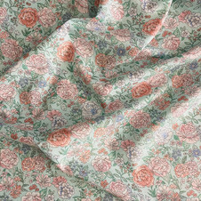 Cosmo: Flower Garden - Pink Roses on Light Blue (LAWN) Cosmo: Flower Garden - Pink Roses on Light Blue (LAWN)
