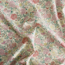 Cosmo: Flower Garden - Pink Roses on Ivory (LAWN) - 1.25 yards Cosmo: Flower Garden - Pink Roses on Ivory (LAWN) - 1.25 yards