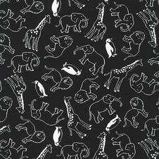 Sevenberry - Animal Club: Zoo Animals in Black Sevenberry - Animal Club: Zoo Animals in Black