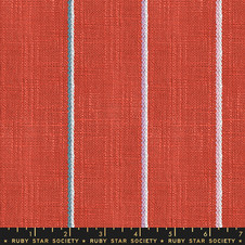 Ruby Star Society - Warp Weft Heirloom: Linework Heavyweight in Persimmon Ruby Star Society - Warp Weft Heirloom: Linework Heavyweight in Persimmon
