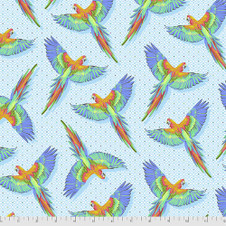 Free Spirit: Daydreamer by Tula Pink - Macaw Ya Later in Cloud Free Spirit: Daydreamer by Tula Pink - Macaw Ya Later in Cloud