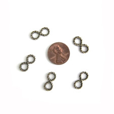 Antiqued Bronze Twisted Infinity Connector Antiqued Bronze Twisted Infinity Connector