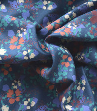 Cousette France - Primerose in Navy (Viscose) - 54" wide Cousette France - Primerose in Navy (Viscose) - 54" wide