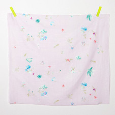 Nani Iro: New Morning I E - Light Lilac Base (double gauze) Nani Iro: New Morning I E - Light Lilac Base (double gauze)