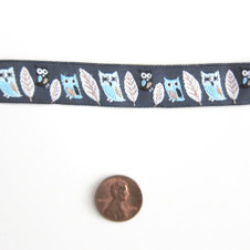 Night Owls 5/8" Jacquard Ribbon Night Owls 5/8" Jacquard Ribbon
