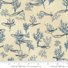 Moda - To the Sea by Janet Clare: Fish and Coral in Pearl Moda - To the Sea by Janet Clare: Fish and Coral in Pearl