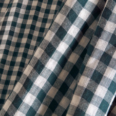 Atelier Brunette - Vichy in Smokey (double gauze, 59" wide) - 1.5 meters Atelier Brunette - Vichy in Smokey (double gauze, 59" wide) - 1.5 meters