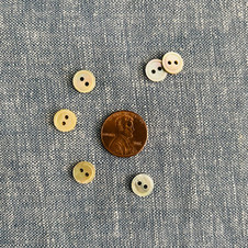 Ginny Shell Button - 9 mm (0.35") Ginny Shell Button - 9 mm (0.35")