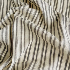 Kate Ladder Stitch Grey Stripe - 2.5 yards x 55" wide