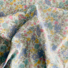 Cosmo: Sweet Flower in Light Blue 1C (Double Gauze)