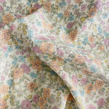 Cosmo: Sweet Flower in Soft White Base 1A (Double Gauze) - 1.75 yards Cosmo: Sweet Flower in Soft White Base 1A (Double Gauze) - 1.75 yards