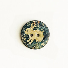 The Unicorn Hunt: Bunny - Ceramic Button - 1"