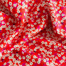 Liberty Fabrics: Mitsi H (Red) Tana Lawn® Liberty Fabrics: Mitsi H (Red) Tana Lawn®