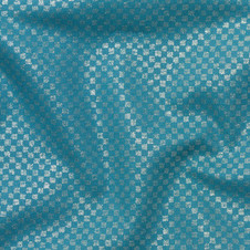 Languid by Carolyn Friedlander: Checkerboard in Teal (Sheen) Languid by Carolyn Friedlander: Checkerboard in Teal (Sheen)