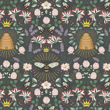 Lewis & Irene - Honey Bee: Beehive in Dark Grey Gold Metallic Lewis & Irene - Honey Bee: Beehive in Dark Grey Gold Metallic