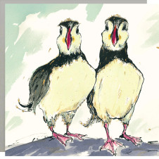 Anna Wright: Happy Puffins Card Anna Wright: Happy Puffins Card