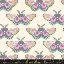 Ruby Star Society: Firefly by Sarah Watts - Glow Moth in Buttercream Metallic Ruby Star Society: Firefly by Sarah Watts - Glow Moth in Buttercream Metallic