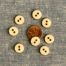 Madame Button in White - 0.47" (12mm)