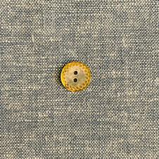 Doily Shell Button in Yellow  - 0.47" (12 mm)