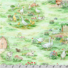 Robert Kaufman: Bunny Lane by Briar Hill Designs - Spring - 2 yards Robert Kaufman: Bunny Lane by Briar Hill Designs - Spring - 2 yards