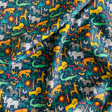 Liberty Fabrics: Louie's Jungle C (Navy) Tana Lawn®  Liberty Fabrics: Louie's Jungle C (Navy) Tana Lawn®
