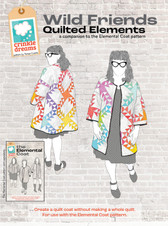 Crinkle Dreams - Wild Friends Quilted Elements Crinkle Dreams - Wild Friends Quilted Elements