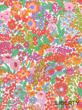 Liberty Fabrics: Margaret Annie K (Coral) Tana Lawn® Liberty Fabrics: Margaret Annie K (Coral) Tana Lawn®