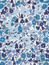 Liberty Fabrics: Poppy & Daisy U (Blue Tones) Tana Lawn®