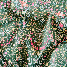 Liberty Fabrics: 12 Days of Christmas C (Green) Tana Lawn®  Liberty Fabrics: 12 Days of Christmas C (Green) Tana Lawn®