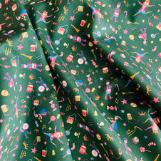 Liberty Fabrics: Tumbling Toys C (Green) Tana Lawn®  Liberty Fabrics: Tumbling Toys C (Green) Tana Lawn®
