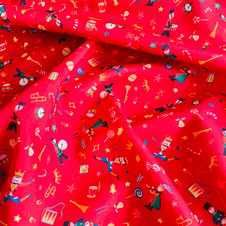 Liberty Fabrics: Tumbling Toys D (Red) Tana Lawn® Liberty Fabrics: Tumbling Toys D (Red) Tana Lawn®