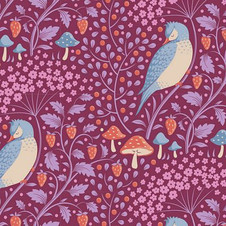 Tilda: Hibernation - Sleepybird in Mulberry Tilda: Hibernation - Sleepybird in Mulberry