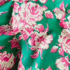 Liberty Fabrics: Carline Bloom C (Green) Tana Lawn®  Liberty Fabrics: Carline Bloom C (Green) Tana Lawn®