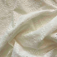 Garland Embroidered White Eyelet (54" wide) Garland Embroidered White Eyelet (54" wide)