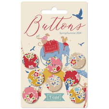 Tilda: Jubilee Farm Flower - Pack of 8 Buttons (0.72" or 18 mm) Tilda: Jubilee Farm Flower - Pack of 8 Buttons (0.72" or 18 mm)