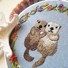 Jessica Long: Otterly Adorable Embroidery Kit Jessica Long: Otterly Adorable Embroidery Kit