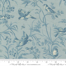 Moda: Antoinette by French General - Aviary De Trianon in Ciel Blue - 0.25 yards Moda: Antoinette by French General - Aviary De Trianon in Ciel Blue - 0.25 yards