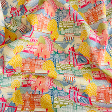 Liberty Fabrics: Capital Views A (Multi) Organic Tana Lawn® Liberty Fabrics: Capital Views A (Multi) Organic Tana Lawn®