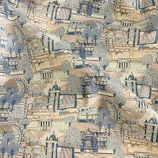 Liberty Fabrics: Capital Views C (Blues) Organic Tana Lawn® Liberty Fabrics: Capital Views C (Blues) Organic Tana Lawn®