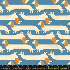 Ruby Star Society: Dog Park by Sarah Watts - Long Dog in Chambray Ruby Star Society: Dog Park by Sarah Watts - Long Dog in Chambray