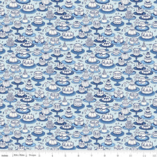 Liberty Quilting: Garden Party - Afternoon Tea A (Blue) Liberty Quilting: Garden Party - Afternoon Tea A (Blue)