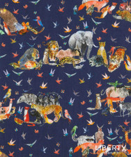 Liberty Fabrics: Jungle Crumble A (Dark Blue) Organic Tana Lawn® Liberty Fabrics: Jungle Crumble A (Dark Blue) Organic Tana Lawn®