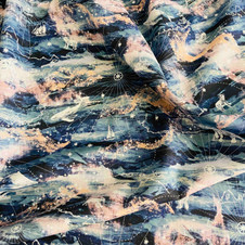 Liberty Fabrics: Aurora Sky B (Blue Blush) Organic Tana Lawn®  Liberty Fabrics: Aurora Sky B (Blue Blush) Organic Tana Lawn®