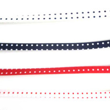Fine Polka Dot - Double Fold 1 cm Bias Binding Tape (more options) Fine Polka Dot - Double Fold 1 cm Bias Binding Tape (more options)