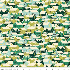 Liberty Quilting: Festive Fair - Snowy Rooftops A Liberty Quilting: Festive Fair - Snowy Rooftops A