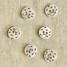 Bunny and Carrot Shell Button - 11.5 mm (0.45")