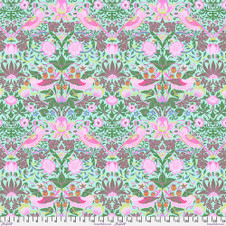 Free Spirit: Kaffe Fassett X Morris & Co - Strawberry Thief in Aqua Free Spirit: Kaffe Fassett X Morris & Co - Strawberry Thief in Aqua