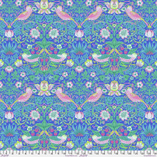 Free Spirit: Kaffe Fassett X Morris & Co - Strawberry Thief in Blue Free Spirit: Kaffe Fassett X Morris & Co - Strawberry Thief in Blue